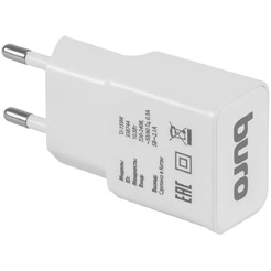 Сетевое зарядное Buro TJ-159 (белый)