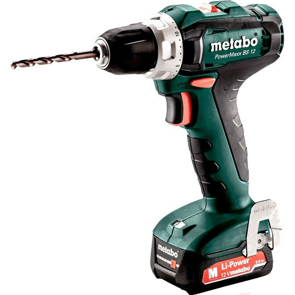 Дрель-шуруповерт Metabo PowerMaxx BS (601036500) с ЗУ и 2 АКБ