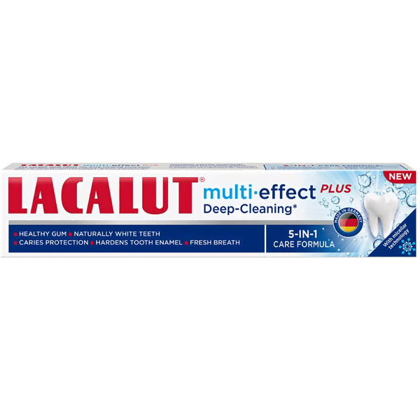 Зубная паста Lacalut Multi-Effect Plus Deep Cleaning 75мл