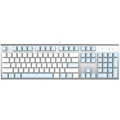 Клавиатура A4Tech Fstyler FS100 Neon (серебристый/голубой)