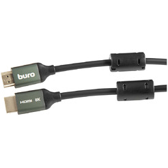 Кабель Buro BHP-HDMI-2.1-1G (1 м, черный)