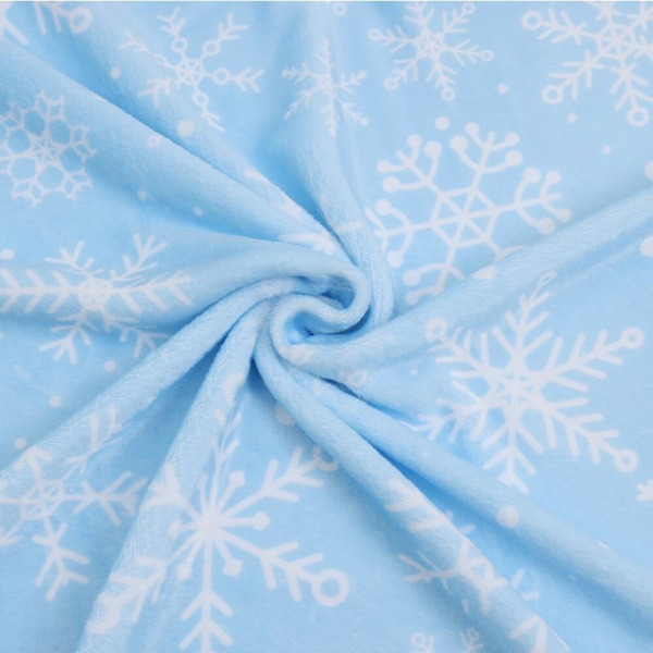 Плед новогодний ЗОЛОТАЯ СКАЗКА Снежинки 592530 (150х200см)