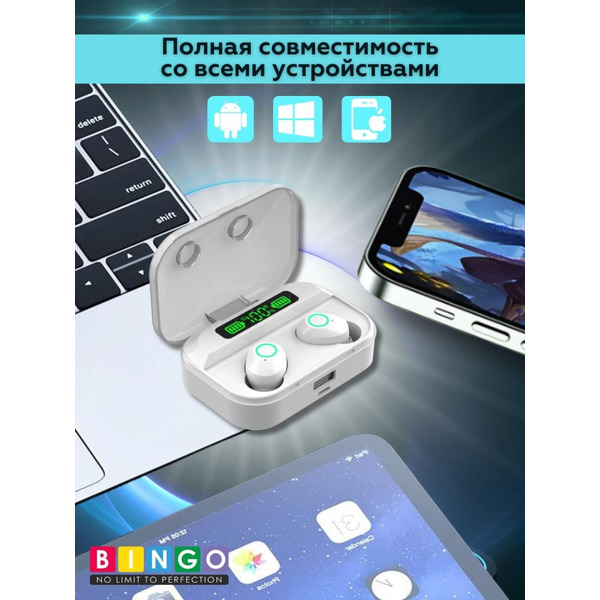 Наушники Bingo TG02 (белый)