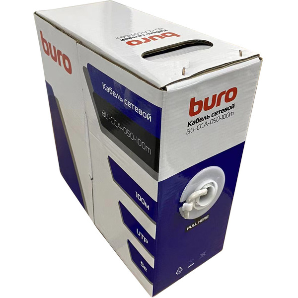 Кабель сетевой Buro BU-CCA-050-100m
