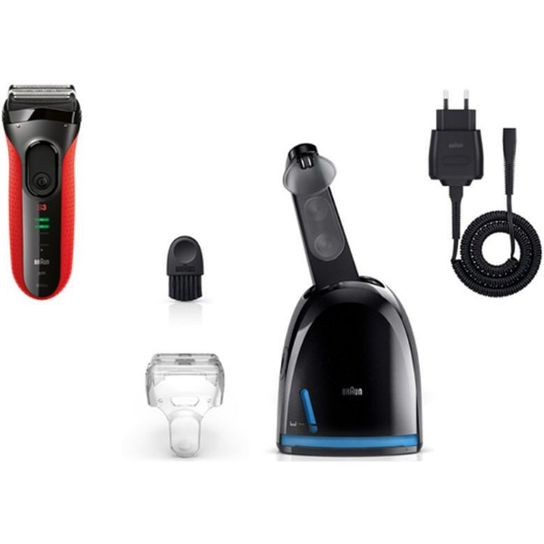 Электробритва BRAUN Series 3 3050cc (красный)