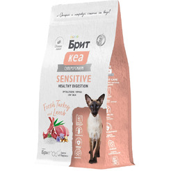 Сухой корм для кошек Брит Кеа Sensitive Healthy Digestion с индейкой и ягненком / 1067009 (1.5кг)