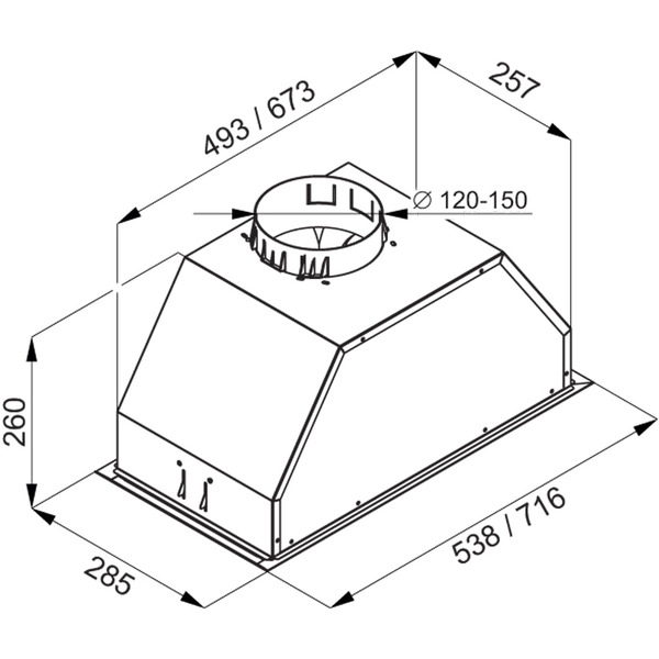 Кухонная вытяжка MAUNFELD Urania 74 (нержавеющая сталь)