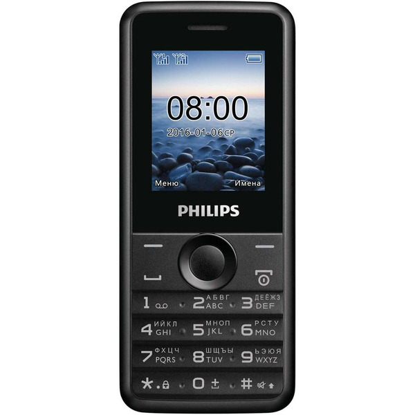 Сотовый телефон Philips Xenium E103 черный