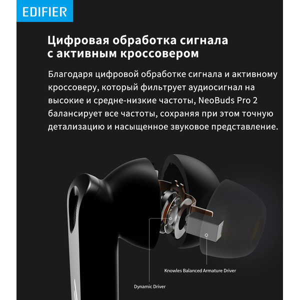 Беспроводные наушники Edifier NeoBuds Pro 2 черный
