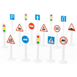 Набор дорожных знаков Полесье №1 (16 элементов) 64196