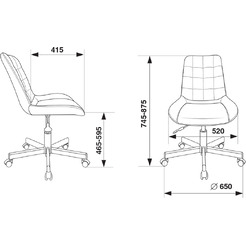 Офисное кресло Бюрократ CH-350M (черный)