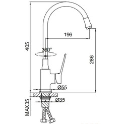 Смеситель FRAP F4462-9