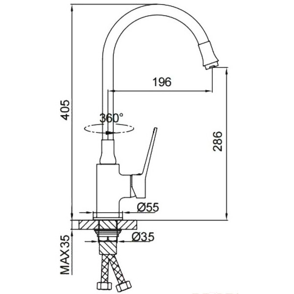 Смеситель FRAP F4462-9