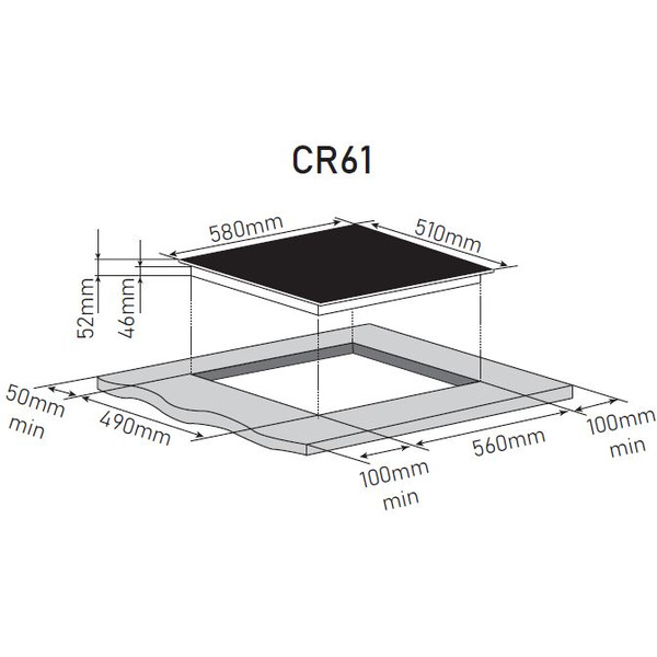 Варочная панель ZorG CR61 black