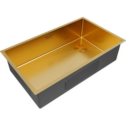 Кухонная мойка Paulmark NEXT-SKEW 74 Uni PM887444-BG (золото/брашированное золото)