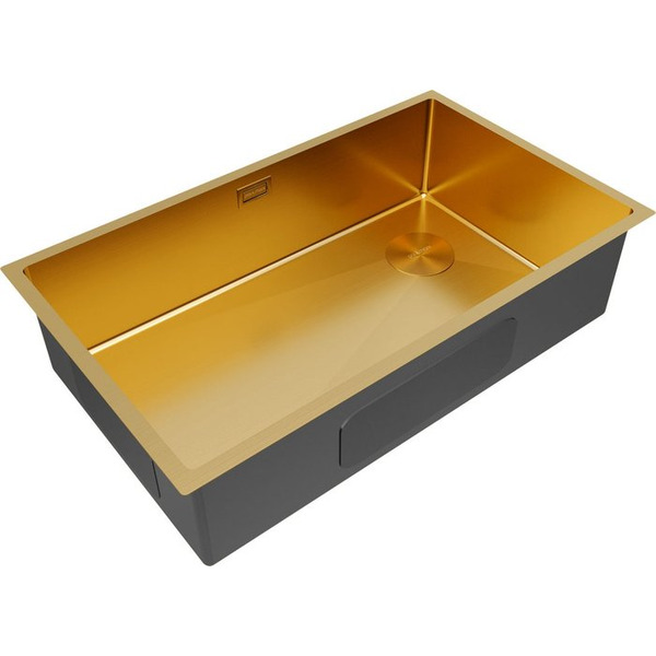 Кухонная мойка Paulmark NEXT-SKEW 74 Uni PM887444-BG (золото/брашированное золото)