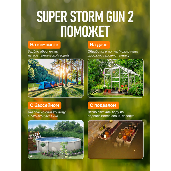 Аккумуляторный опрыскиватель GPT SUPER STORM 2