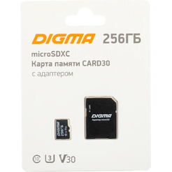 Карта памяти Digma microSDXC 256GB DGFCA256A03