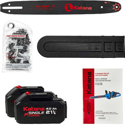 Пила цепная аккумуляторная KATANA DT2104-PRO (с 2-мя АКБ)