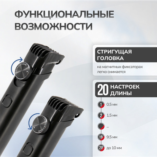 Машинка для стрижки волос Atlanta ATH-6915 (черный)