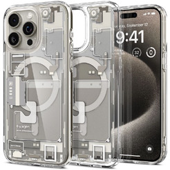 Чехол для телефона Spigen Ultra Hybrid Zero One (MagFit) для iPhone 15 Pro Max ACS07211 (серый/разноцветный)