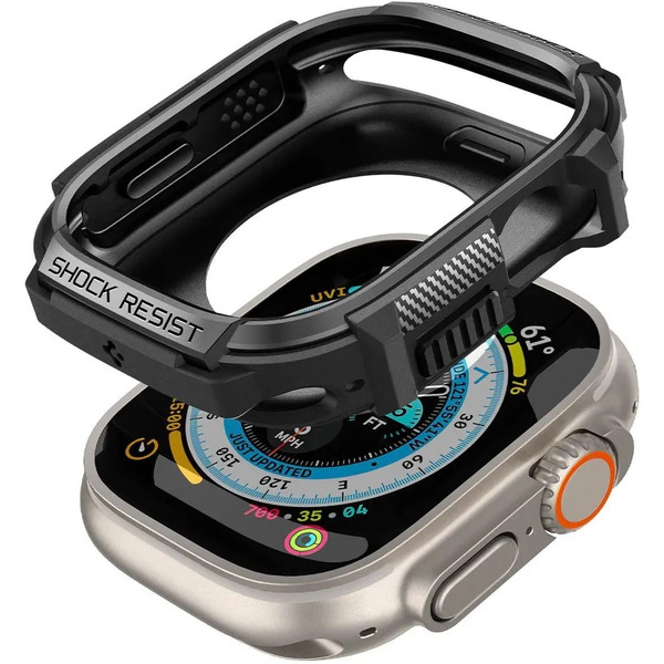 Чехол Spigen Rugged Armor для Apple Watch Ultra 1 / 2 49 мм MATTE BLACK