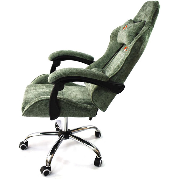 Вибромассажное кресло Calviano ASTI ULTIMATO green fabric