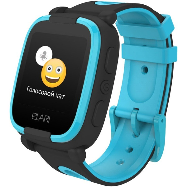 Часы-телефон Elari KIDPHONE 2 (KP2-BLK-BLU)