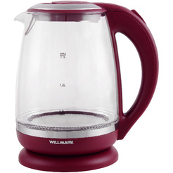 Электрический чайник Willmark WEK-2005G (бордовый)