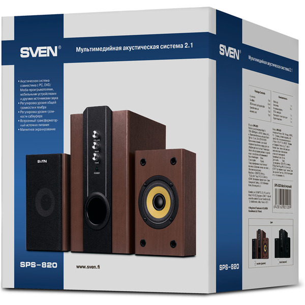 Акустическая система SVEN SPS-820 Wooden