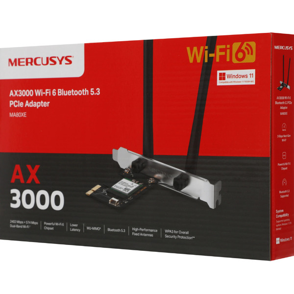 Wi-Fi/Bluetooth адаптер Mercusys MA80XE