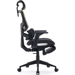 Офисное кресло CACTUS CS-CHR-MC01-LGNBK (черный/салатовый)