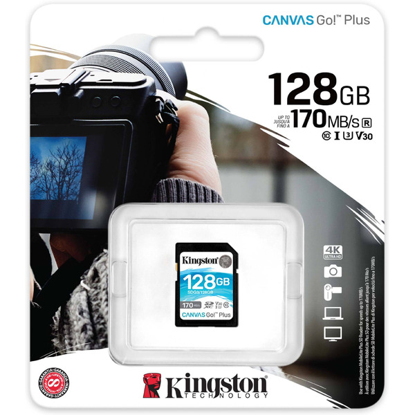 Карта памяти Kingston Canvas Go! Plus SDXC 128GB (SDG3/128GB)