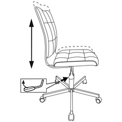 Кресло Бюрократ CH-330M (светло-розовый)