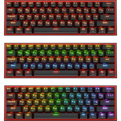 Клавиатура Redragon Fizz Pro 70666 (черный/красный)