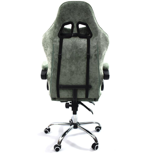 Вибромассажное кресло Calviano ASTI ULTIMATO green fabric