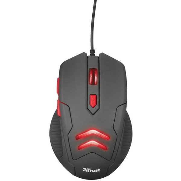 Комплект мышь игровая + коврик TRUST ZIVA Gaming Mouse with mouse pad (21963)