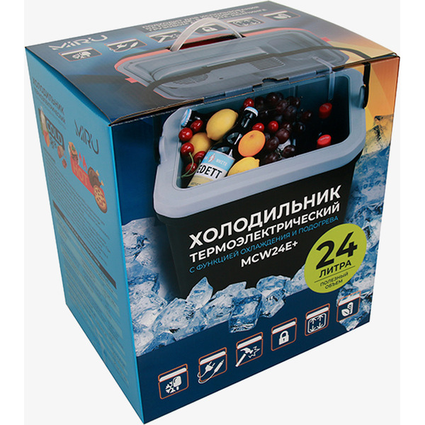 Автохолодильник Miru MCW24E+ 24л