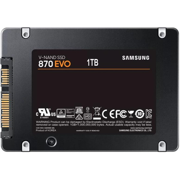 Накопитель SSD SAMSUNG 870 EVO 1TB (MZ-77E1T0BW)