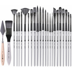 Набор кистей BRAUBERG ART DEBUT 201048 (23 шт+мастихин)