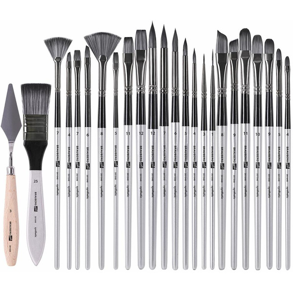 Набор кистей BRAUBERG ART DEBUT 201048 (23 шт+мастихин)