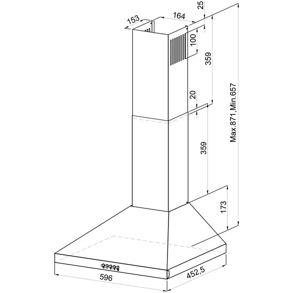 Кухонная вытяжка LEX Briz 600 (черный)