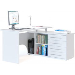 Компьютерный стол Сокол-Мебель КСТ-109 правый (белый)