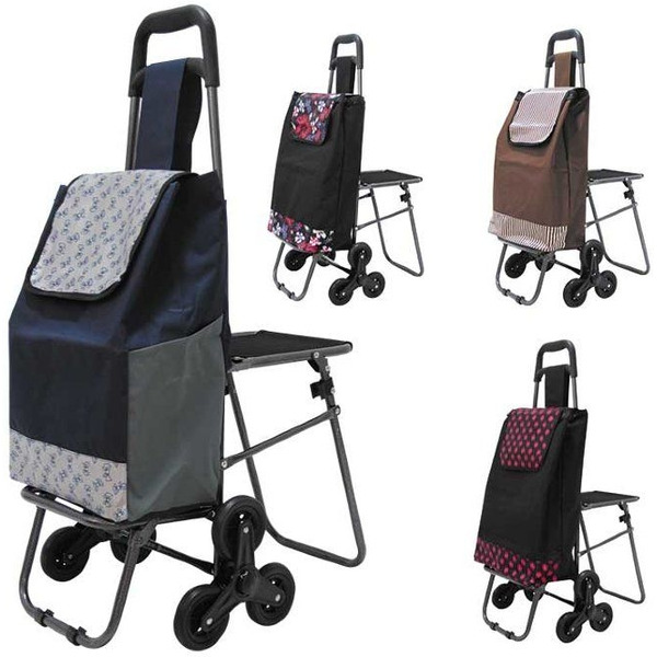 Тележка с сумкой РЫЖИЙ КОТ C302 (цвет в ассортименте)