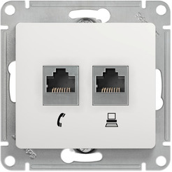 Розетка компьютерная Systeme Electric Glossa GSL000185
