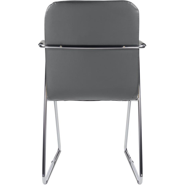 Стул Brabix Visit CF-101 (хром/экокожа темно-серый)