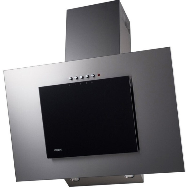Вытяжка Akpo Nero Eco 50 WK-4 (серый, черное стекло)
