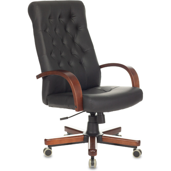 Кресло Бюрократ T-9928WALNUT/ECO-B (черный)