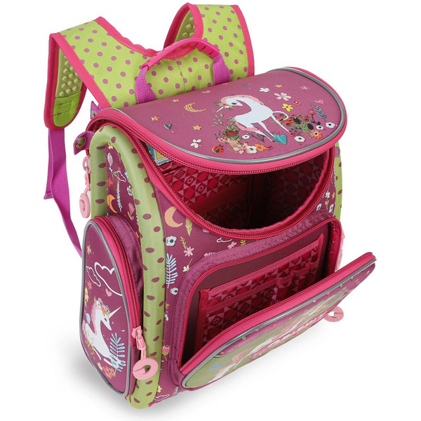 Рюкзак Grizzly RA-971-1 (фуксия/салатовый)