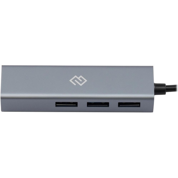 Разветвитель USB-C + USB-A Digma DHUB-LAN-4port